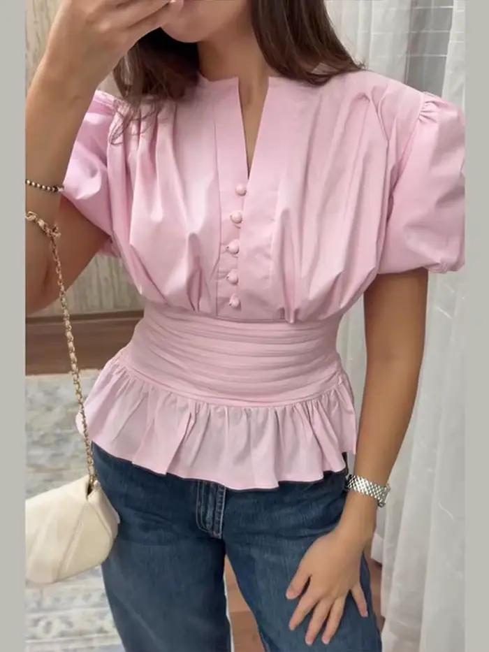 Chemisier femme en dentelle patchwork