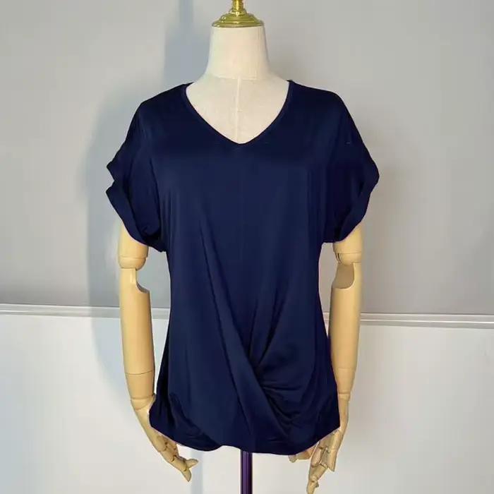 2025 nouvelle chemise chemisier hauts bureau dame printemps été décontracté T-Shirts amples