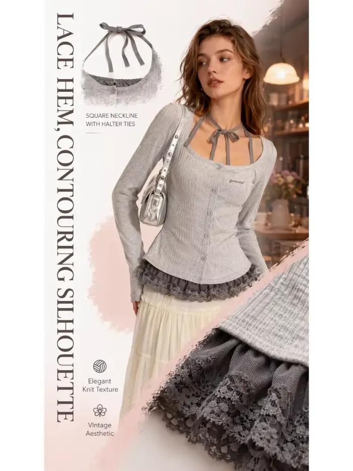 Haut sexy coquette grande taille pour femme