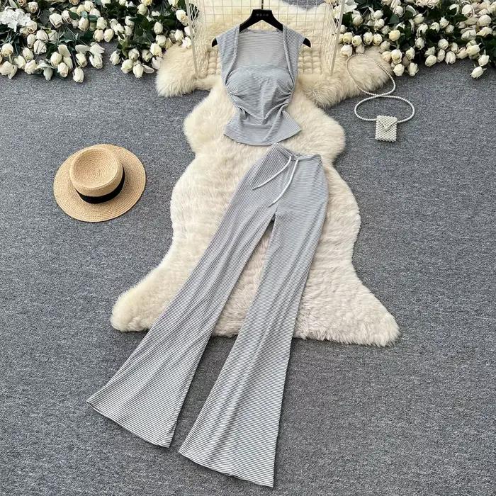 Ensemble pantalon femme deux pièces
