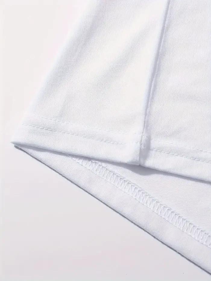 Paris femmes imprimé T-shirt fille à manches courtes col rond haut décontracté pour l'été et le printemps