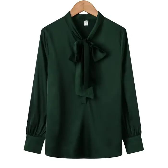 Chemise élégante unie en soie