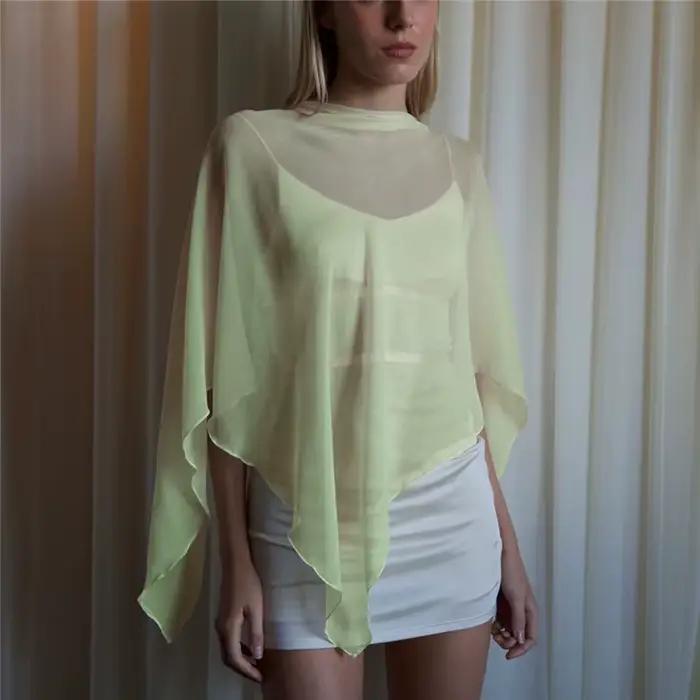 T-Shirt ample et transparent pour femmes
