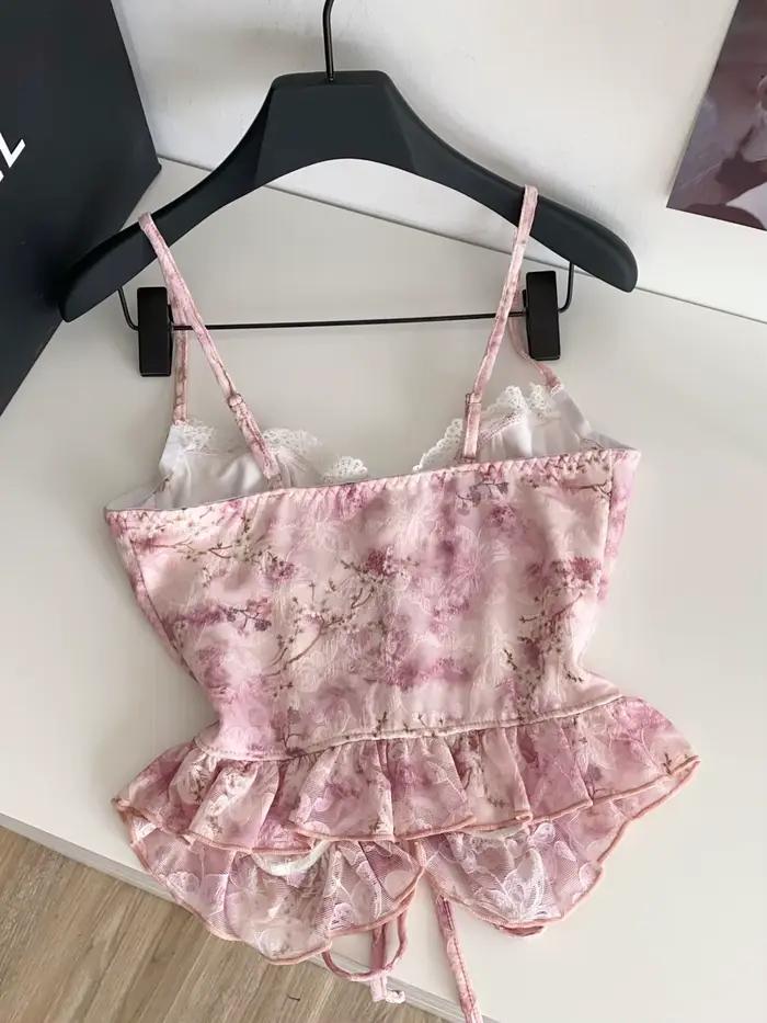 Débardeur Sexy sans manches avec cordon de serrage épissé