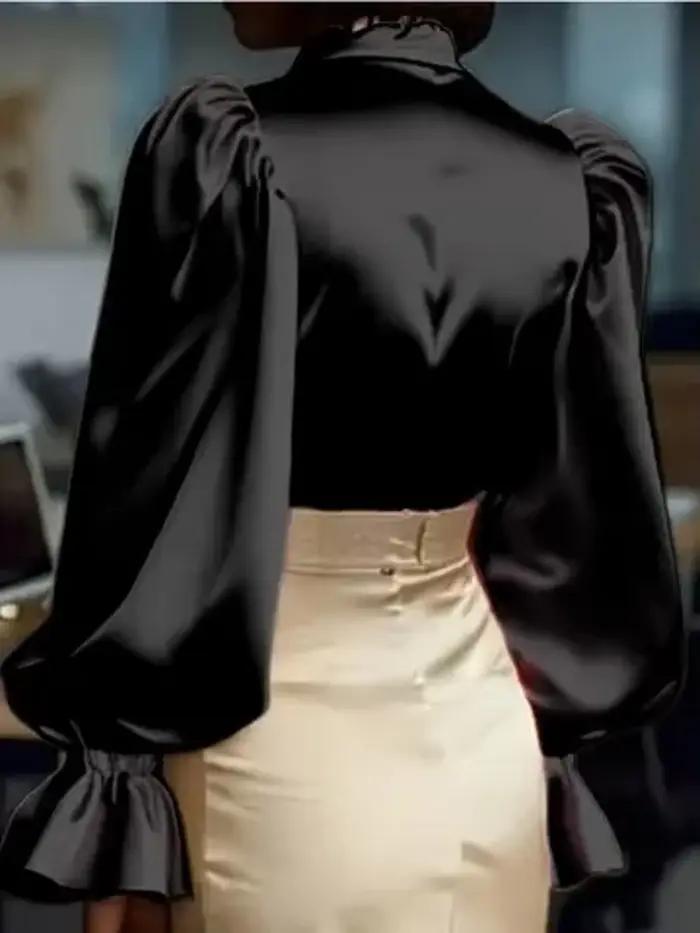 Femmes Blouses 2026 printemps automne à manches longues Blouse femme