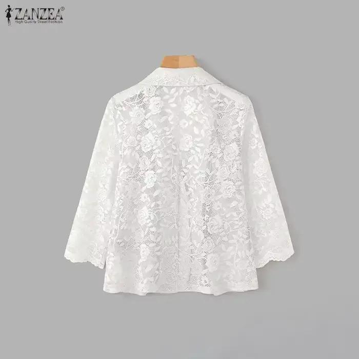 Blazer en dentelle ZANZEA tendance