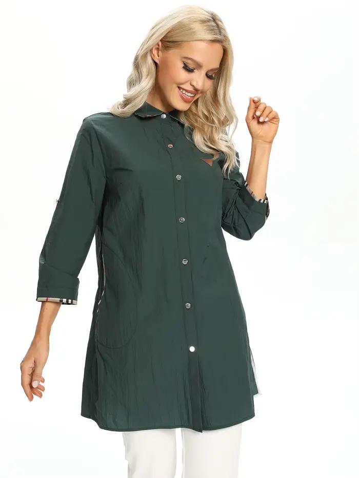 Haut décontracté à la mode tissé pour femmes pour le printemps et l'automne