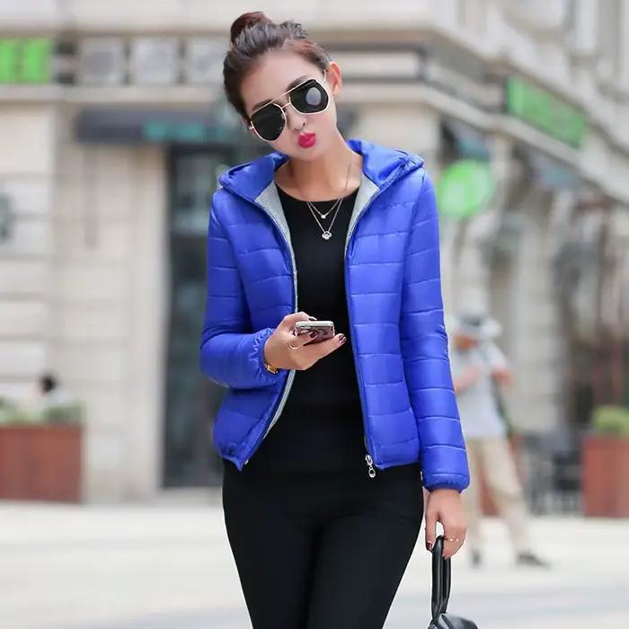 Doudoune pour femmes tendance Style coréen Ultra léger Hit manteau à capuche manteaux