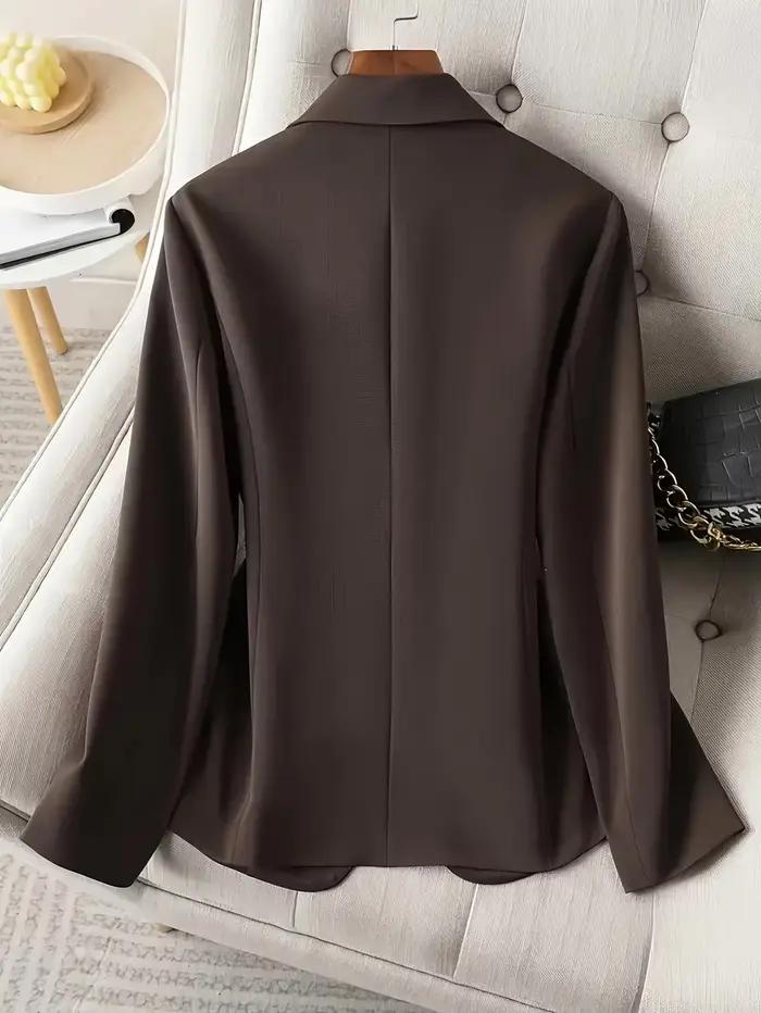 Blazer marron élégant pour femmes