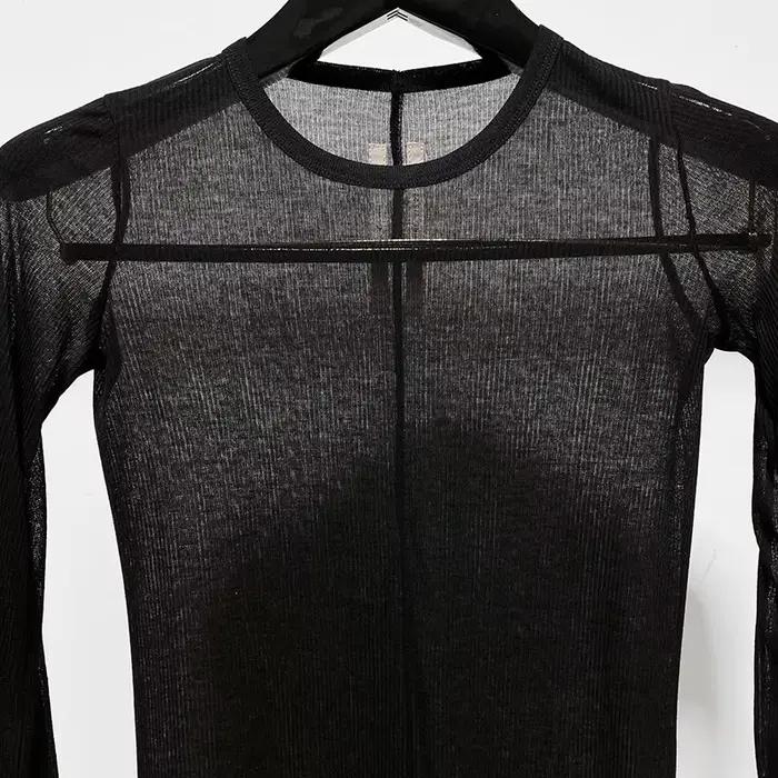 T-shirt à bascule en coton gothique pour femme, transparent et élégant, idéal pour les occasions spéciales et les sorties nocturnes