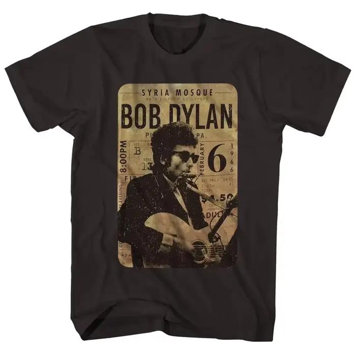 2025 été nouveau Bob Dylan Rock poète américain Vintage haute rue T-shirt grande taille décontracté hommes femmes haut