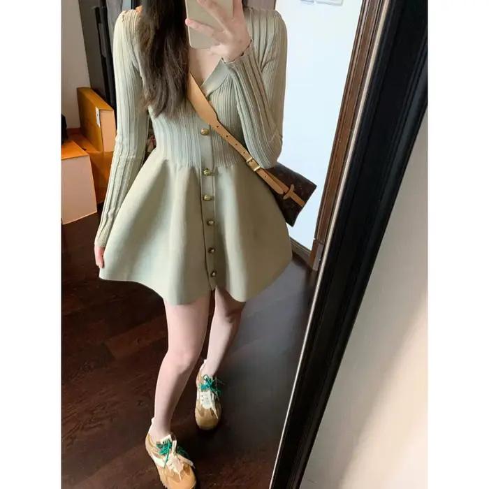 Robe tricotée française haut de gamme
