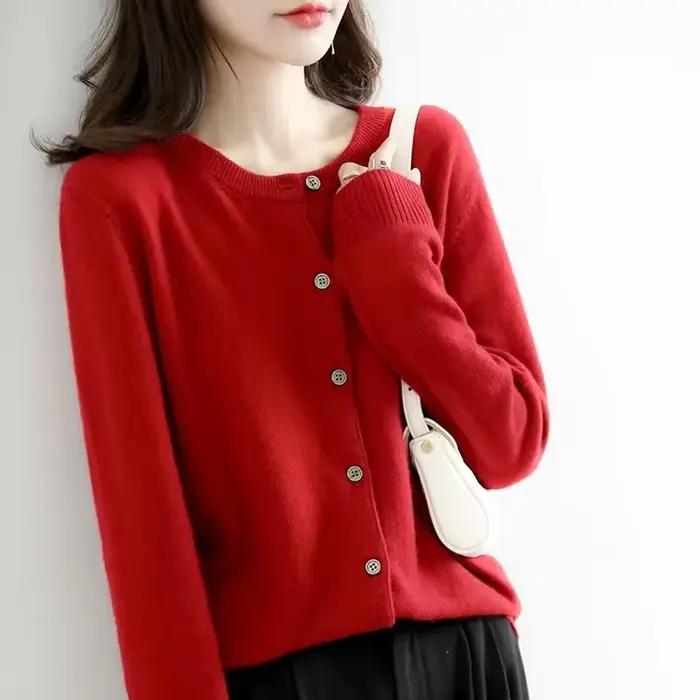 Cardigans en cachemire tricotés pour femmes AOSSVIAO 2026