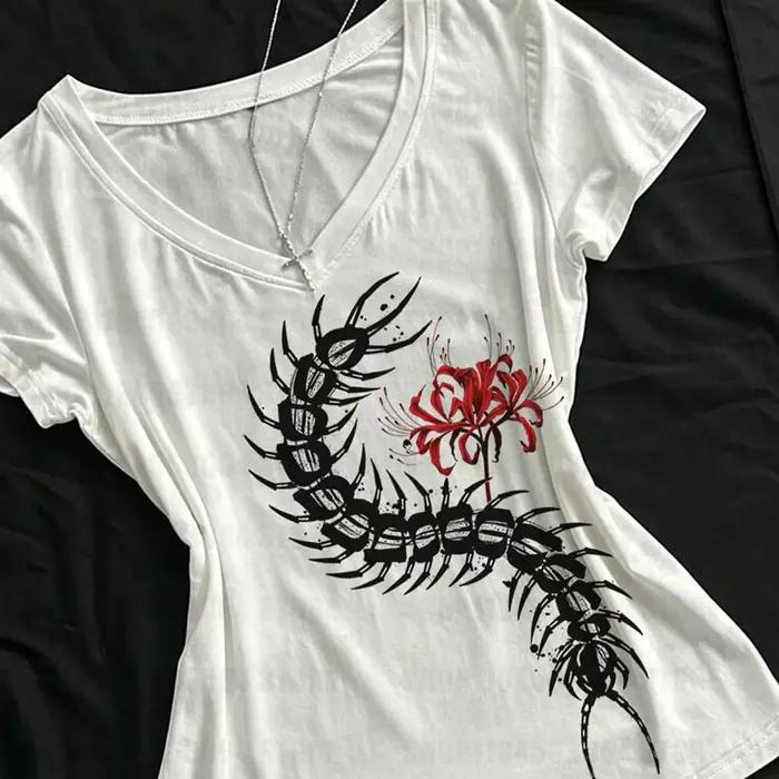T-shirts graphiques Emo Y2k