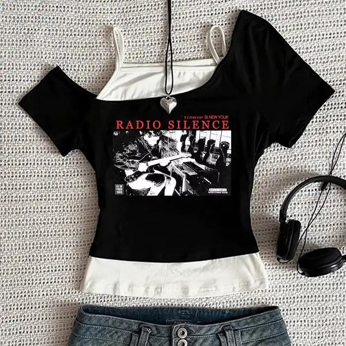 Débardeurs sans manches esthétiques pour femmes avec motifs Radiohead