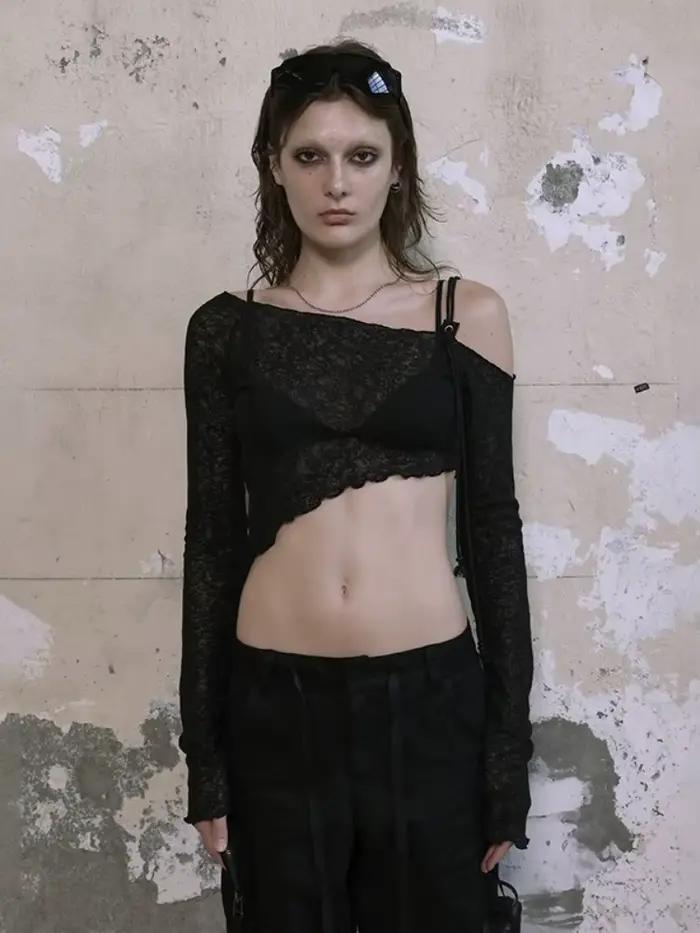 T-shirt asymétrique pour femmes