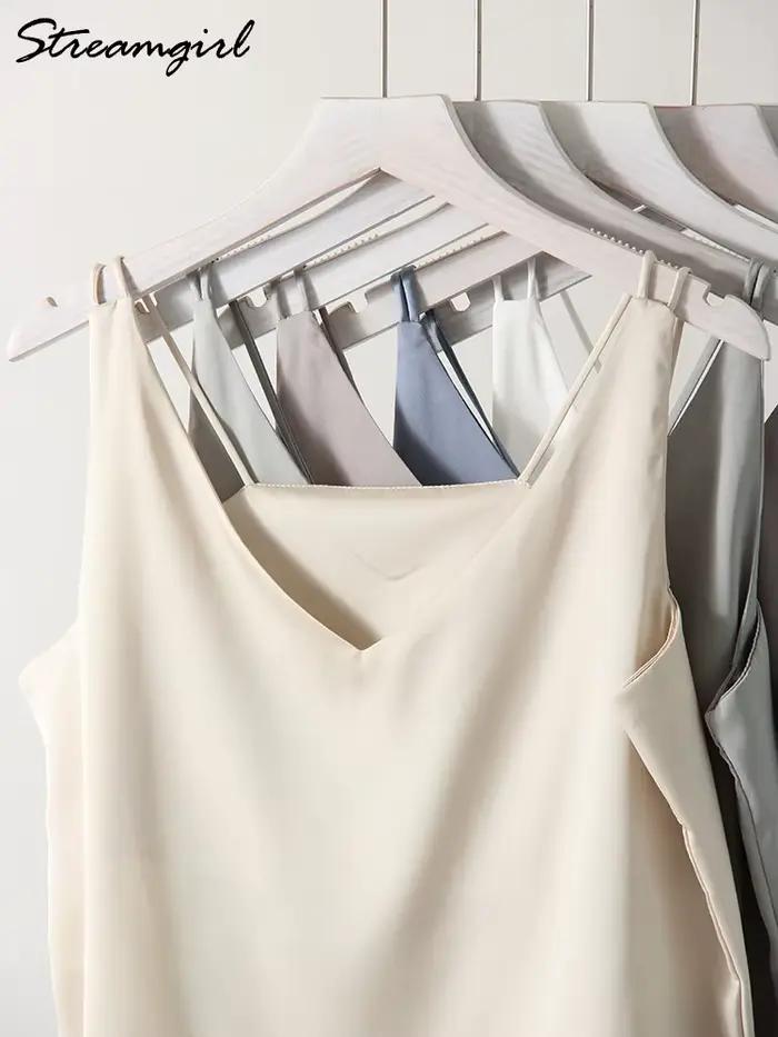 Streamgirl-Camisole en satin pour femmes