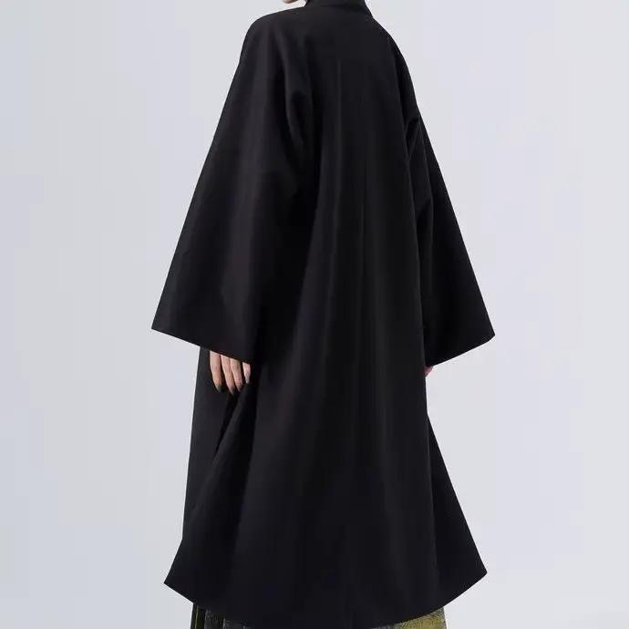 Trench Femme Longue Ajustée Pli Mode Coupe Ample Printemps Automne Surdimensionnée Survêtement Trun-down Maxi Chaud Minceur Classique Occasions Spéciales