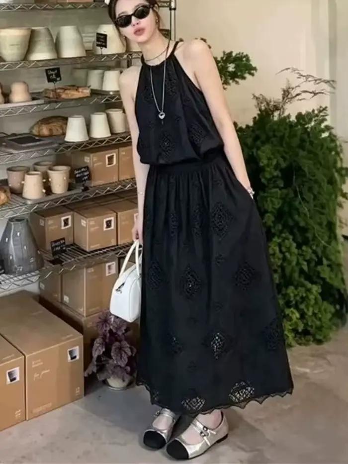 Camisole brodée style bohème pour femme