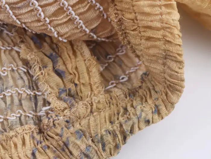 Haut ample imprimé à manches chauve-souris pour femmes