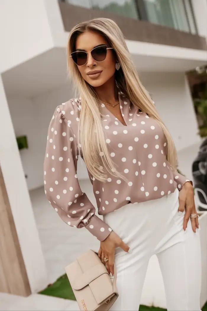 Chemise à manches longues pour femme