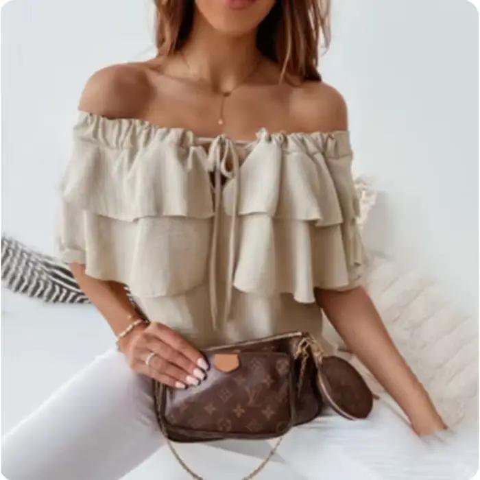 T-shirt Chic à Double Couche pour Femme