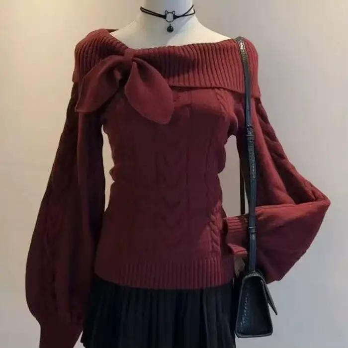 Pull en tricot doux de style preppy