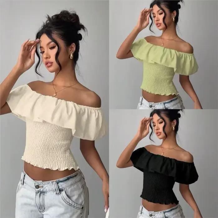 Haut asymétrique amincissant et cintré pour femme – Tendance mode féminine