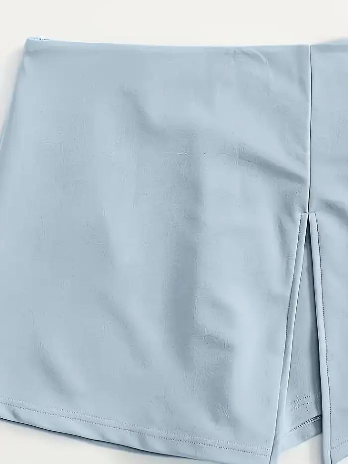 Haut licou élégant pour femme, pantalon court exclusif, polyester et élasthanne, pour femmes matures, élégant et sexy, idéal pour les occasions estivales