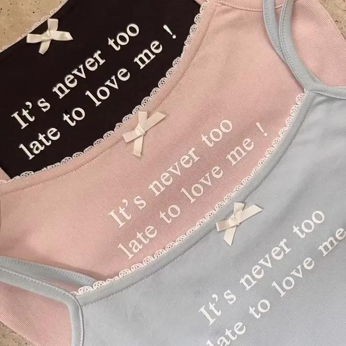 Camisole mignonne en coton pour filles