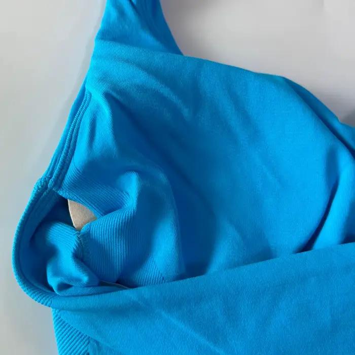 Sans Logo sans couture haut à licou dos nu palangre à bretelles rembourré