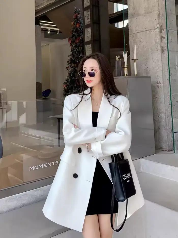 Blazer kaki ample polyester pour femmes bureau dames automne hiver bywindto occassions spéciales