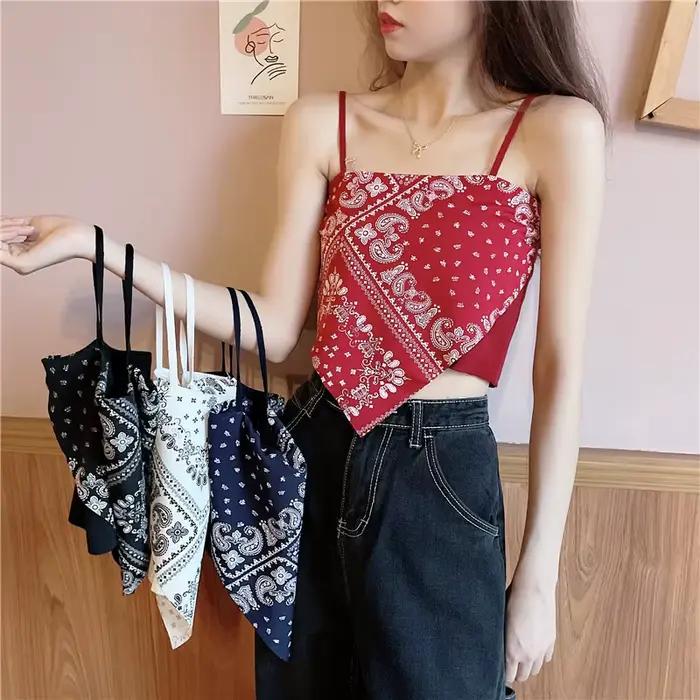 Débardeur féminin en polyester modal élasthanne style sexy floral pour occasions estivales et sports
