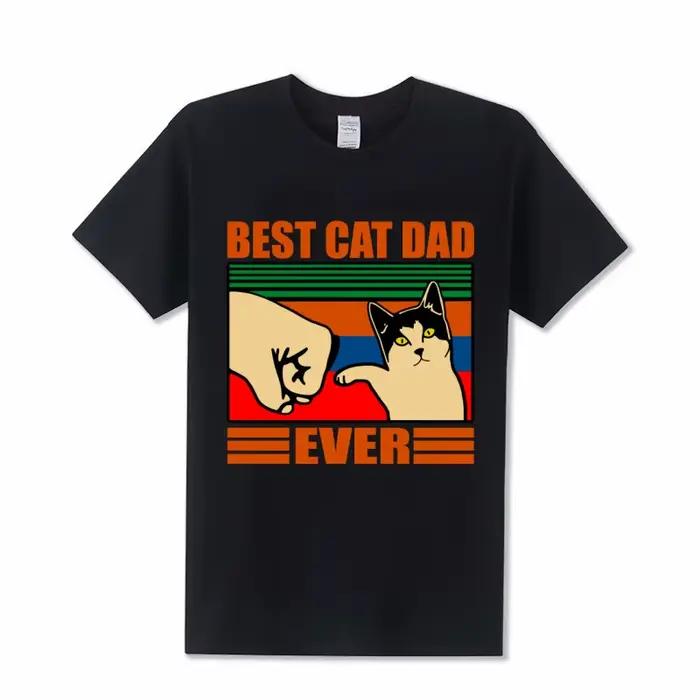 T-shirt pour femme, le meilleur papa de chat de tous les temps