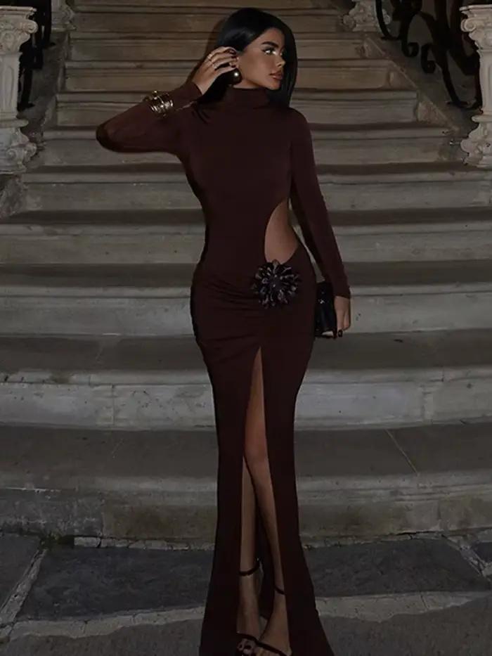 Nibber-Robe Sexy à Manches sulfpour Femme