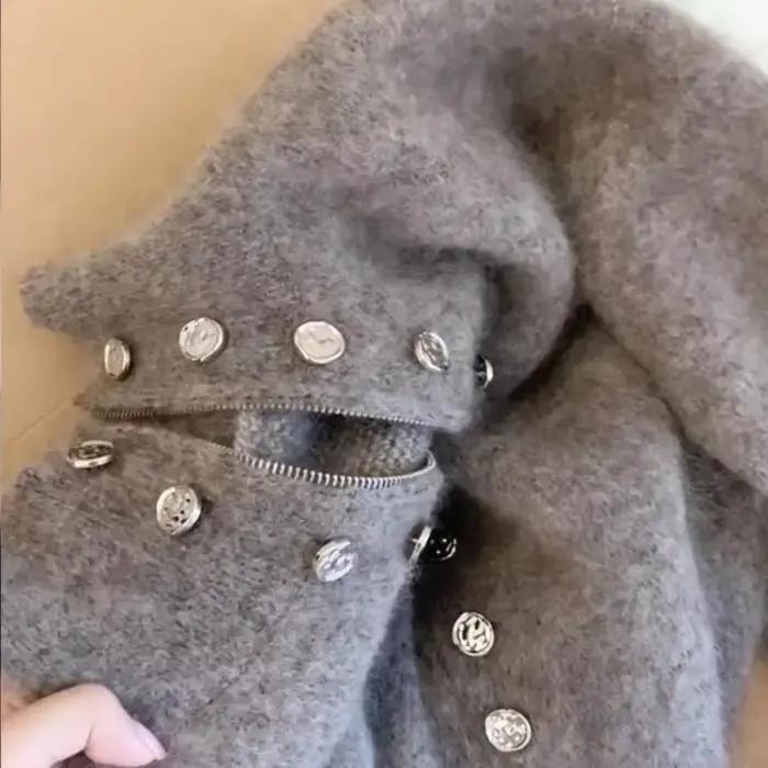Cardigans tricotés moelleux de luxe pour femmes