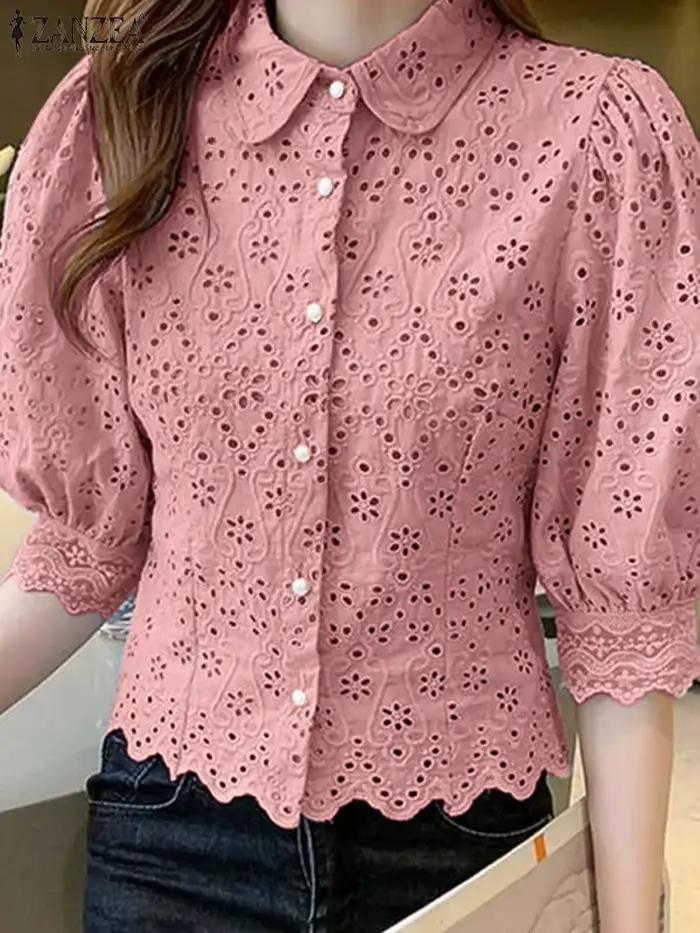 Chemise à lacets vintage pour femme