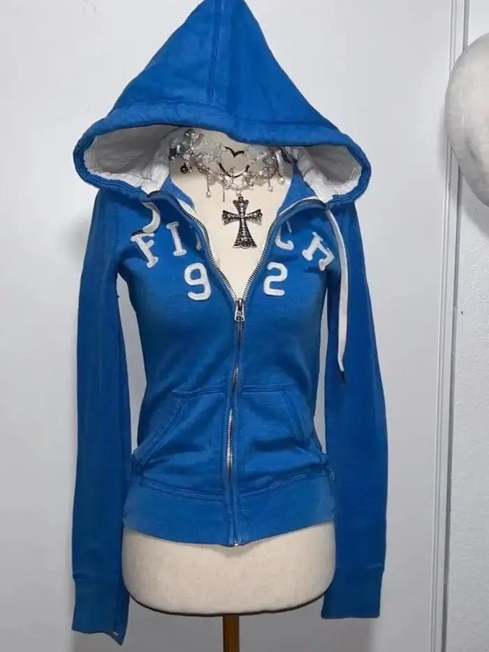 Sweatshirt en coton et fibre synthétique BiggOrange à capuche pour femmes style gothique rétro automne et hiver