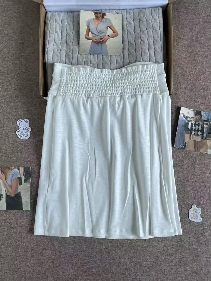 Débardeurs longs en coton blanc pour femmes