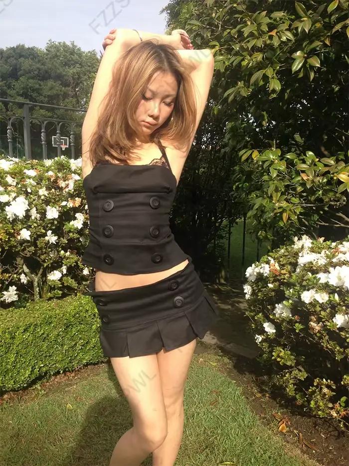 Haut Camisole Chic Femme Polyester Dentelle Y2K Coupe Slimmante Occasions Spéciales Sorties Soirées Concerts Festivals