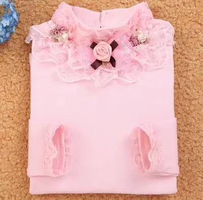 Chemisier Blanc à Manches sulfen Dentelle pour Adolescente, Chemise pour Enfant, Bébé et Tout-petit,