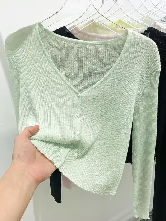Cardigan coréen pour femmes, mince, décontracté, solide, résistant au soleil, tout-assressentiavec t