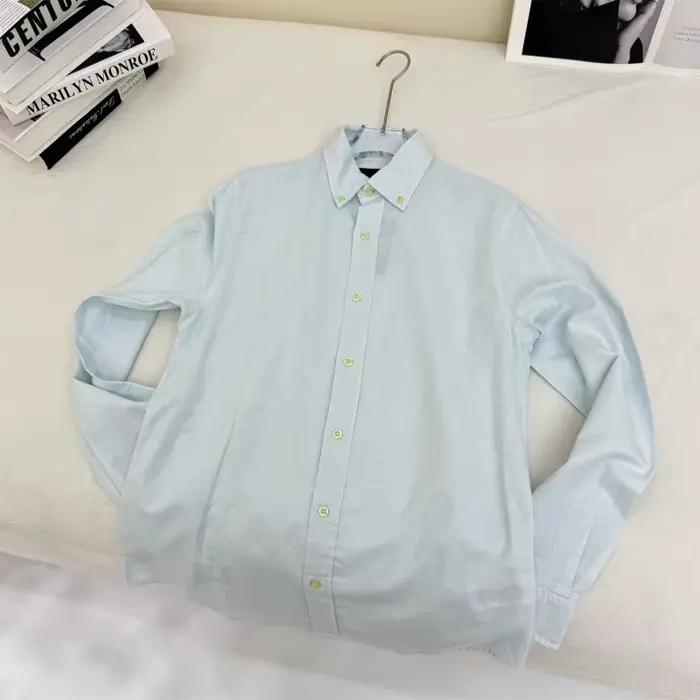 Chemisiers et chemises pour femmes en lin, style old money unisexe, couleur unie, chemise longue bro