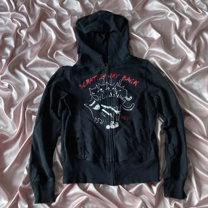 Sweats à capuche zippés surdimensionnés pour femmes, sweat-shirt à manches longues, pull vintage, vê