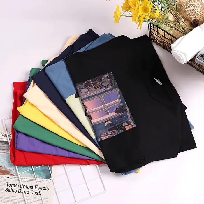 T-shirt à manches courtes imprimé cartes de poker Queen Of Spades Q pour femmes, décontracté, Kawaii