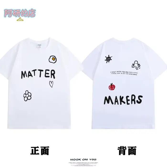 T-shirt à manches courtes Thai Star LingOrm Orm Kornnaphat, coupe ample, imprimé lettres, tendance m