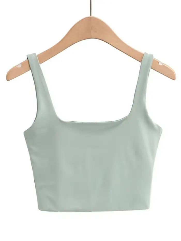 Col Carré Court pour Femme, Sexy, Mode, Précieux, Y-6 Couleurs, Été, 2024