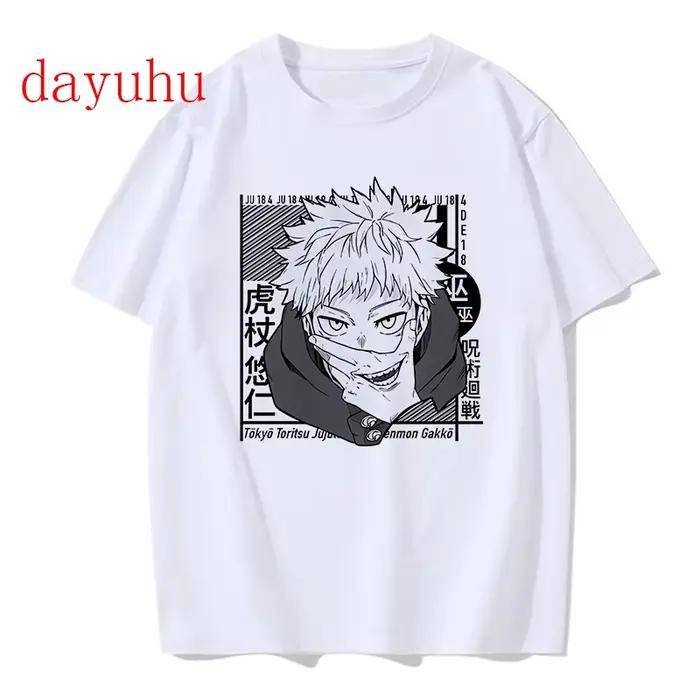T-shirt Manga japonais Anime Jujutsu Kaisen T-shirt gojo satoru hauts Yuji Itadori t-shirts graphiqu