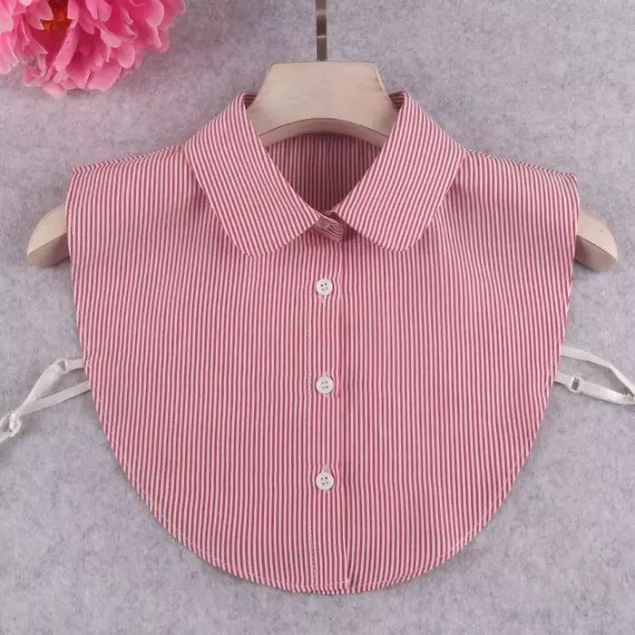 Faux col rayé fin, col Dickey détachable, chemisier, haut, col Dickey pour femmes et filles, cadeaux