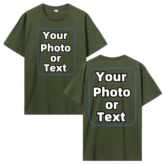 T-shirt imprimé personnalisé cadeaux d'été hauts concevoir votre propre photo ou logo T-shirt t-shir